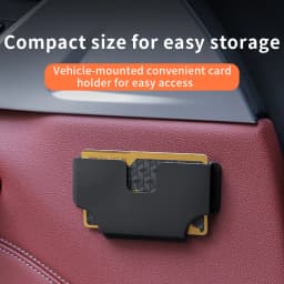 Newest Car Mounted Card Holder Voucher Storage Box Car Refueling High-Speed Card Slot Card Holder Creative Utensils Auto Storage