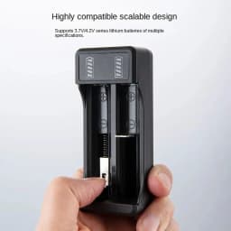 KEBIDU 18650 Battery Charger 2/4 Slots DC 5V Charger For 18650 14500 10440 Battery 3.7V Rechargeable Lithium Battery Charger