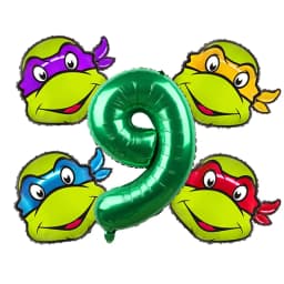 Teenage Mutant Ninja Turtles Latex & Foil Balloons Kids Birthday Party Baby Shower Decoration