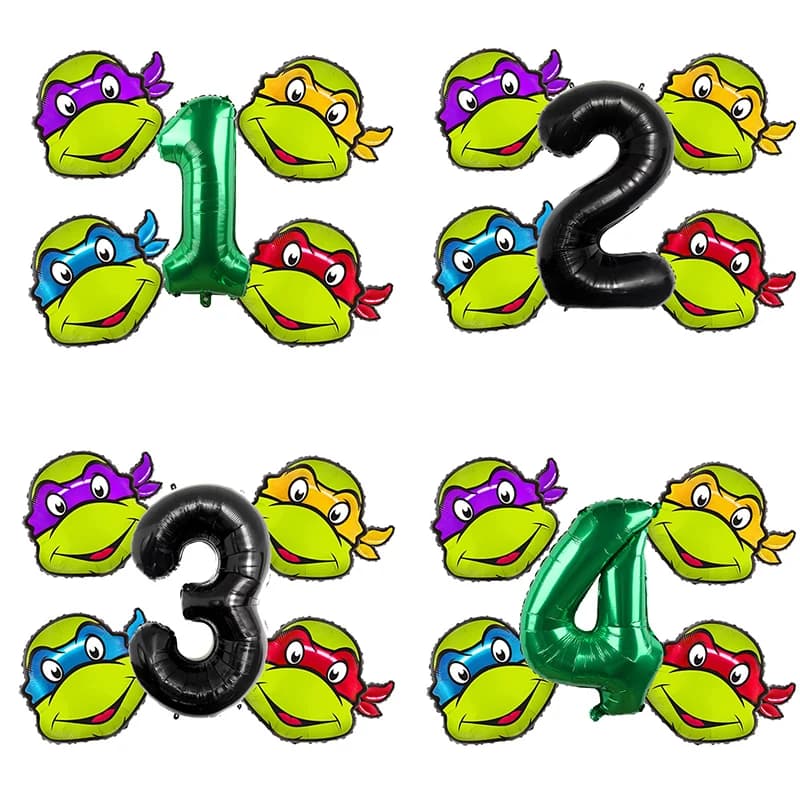 Teenage Mutant Ninja Turtles Latex & Foil Balloons Kids Birthday Party Baby Shower Decoration