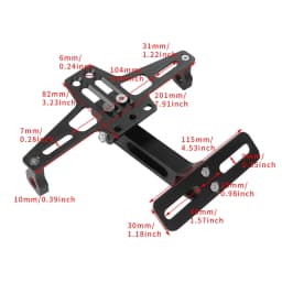 Motorcycle Rear License Plate Mount Holder Aluminum Alloy Bracket Motorcycle Universal Accessories Motorcycle Modification Parts