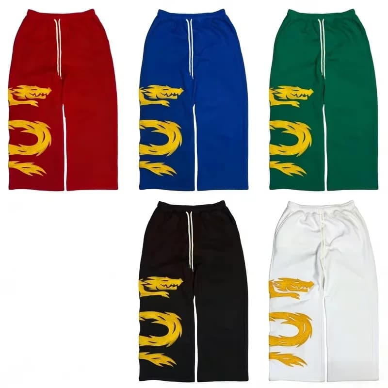 Y2K Anime High Street Cosmetic Print Wide-Leg Trousers Trendy Daily Streetwear for Women And Children Fashionable Casual Pants