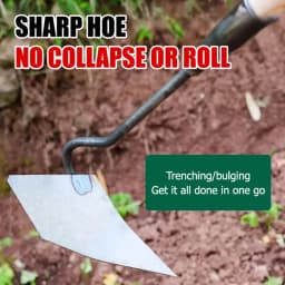 Durable Farm Tools and Gardening Tools High-toughness Agricultural Triangular Hoe Multi-purpose Hoe for Digging , Soil Loosening