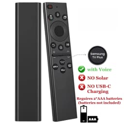 BN59-01385A Solar Voice Remote for Samsung TV Remotes Replacement with Bluetooth Rechargeable Solar Cell Fit for Samsung Remote