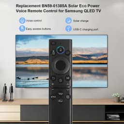 BN59-01385A Solar Voice Remote for Samsung TV Remotes Replacement with Bluetooth Rechargeable Solar Cell Fit for Samsung Remote