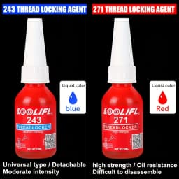 50ML 271 243 Screw Lock Threadlocker Red Screw Glue Thread Locking Agent Anaerobic Glue Anti-loose Universal Thread Sealants
