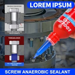 50ML 271 243 Screw Lock Threadlocker Red Screw Glue Thread Locking Agent Anaerobic Glue Anti-loose Universal Thread Sealants