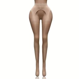 Thigh Side Open Sexy Stocking Soft Top Thigh High Stockings Suspender Garter Belt Lingerie Women's Tights Pantyhose