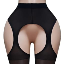 Thigh Side Open Sexy Stocking Soft Top Thigh High Stockings Suspender Garter Belt Lingerie Women's Tights Pantyhose
