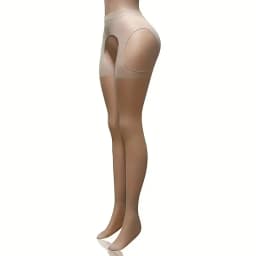 Thigh Side Open Sexy Stocking Soft Top Thigh High Stockings Suspender Garter Belt Lingerie Women's Tights Pantyhose