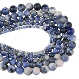 4 6 8 10 12mm Natural Stone Beads Lava Amazonite Agates Amethysts Turuoqises Round Loose Beads For DIY Making Bracelets Jewelry