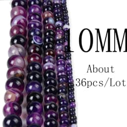 4 6 8 10 12mm Natural Stone Beads Lava Amazonite Agates Amethysts Turuoqises Round Loose Beads For DIY Making Bracelets Jewelry