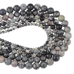 4 6 8 10 12mm Natural Stone Beads Lava Amazonite Agates Amethysts Turuoqises Round Loose Beads For DIY Making Bracelets Jewelry
