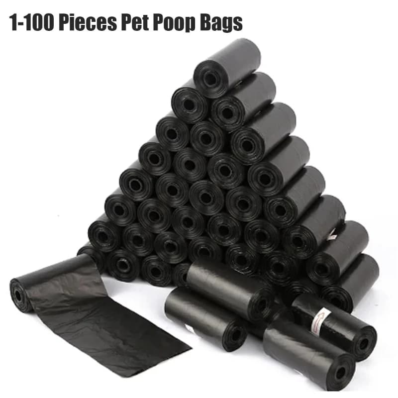 1200PCS New Rolled Dog Poop Bag Biodegradable Thickened Pet Outdoor Cleaning Poop Bag with Breakpoint Dog Cat Poop Scoop Bag