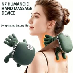 New Shoulder and Neck Massager, Fully Automatic Charging Finger Press Hand Massager (Without Heating)