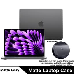 Matte Case For MacBook Air 13.6-inch (M5/M4/M3/M2, 2022–2026 A3449 A3240 A3113 A2681), Protective Matte Cover for Mac Air 13.6