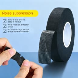 High Temperature Wire Harness Cloth Tape Automotive Cable Loom Heatproof Fabric Adhesive Tape for Engine Electrical Insulation