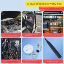 High Temperature Wire Harness Cloth Tape Automotive Cable Loom Heatproof Fabric Adhesive Tape for Engine Electrical Insulation