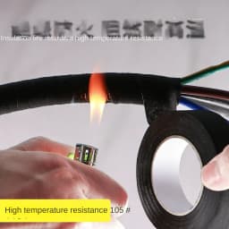 High Temperature Wire Harness Cloth Tape Automotive Cable Loom Heatproof Fabric Adhesive Tape for Engine Electrical Insulation