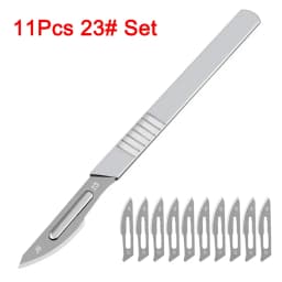 Industrial Carbon Steel Scalpel Blades Handle Scalpel for Biology Anatomy Practicing DIY Cutting Tool PCB Repair Sculpting