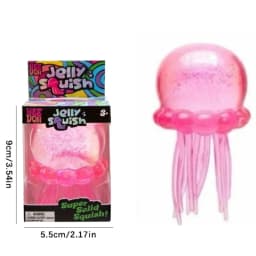 Nee Doh Jellyfish Squish Stress Toy, Soft Jelly Squeeze Fidget Toy, Trending Sensory Relief NeeDoh Toy for Kids & Adults