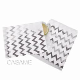 50pcs/ Lot treat candy bag high quality Party Favor Paper Bags Chevron Polka Dot Stripe Printed Paper craft Bags Bakery Bags