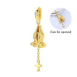 Hot 925 Sterling Silver Gold Charm Bead Pendant Airplane Elephant Heart Box Charm Fit Original Bracelet Woman DIY Jewelry Gift