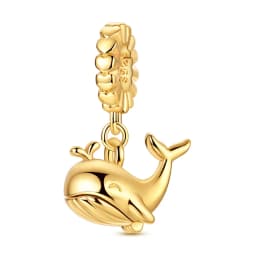 Hot 925 Sterling Silver Gold Charm Bead Pendant Airplane Elephant Heart Box Charm Fit Original Bracelet Woman DIY Jewelry Gift