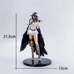 21cm Albedo Action Figures Black Wings Protector PVC Collectible Figure Undead Girl Home Decoration Model Toys For Kid Gift