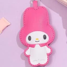New Japanese Cute Sanrio Cartoon Leather Pinch Keyring Jade Guigou Melody Hello Kitty Melody High Beauty Pendant