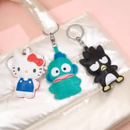 New Japanese Cute Sanrio Cartoon Leather Pinch Keyring Jade Guigou Melody Hello Kitty Melody High Beauty Pendant