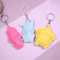 New Japanese Cute Sanrio Cartoon Leather Pinch Keyring Jade Guigou Melody Hello Kitty Melody High Beauty Pendant