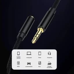 Headphone Extension Cable Male to Female Jack 3.5mm Aux Audio Extender Cable for Speaker Car MP3 MP4 Player for Earphone Adapter