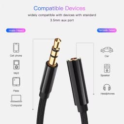 Headphone Extension Cable Male to Female Jack 3.5mm Aux Audio Extender Cable for Speaker Car MP3 MP4 Player for Earphone Adapter