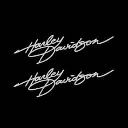 Harley Davidson Signature Motorcycle Personalized Creative Helmet Stickers Fuel Tank Retro Decoration English Stickers Accessory
