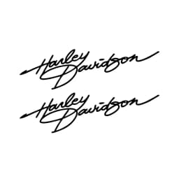 Harley Davidson Signature Motorcycle Personalized Creative Helmet Stickers Fuel Tank Retro Decoration English Stickers Accessory