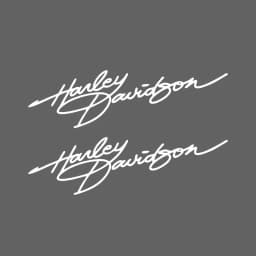 Harley Davidson Signature Motorcycle Personalized Creative Helmet Stickers Fuel Tank Retro Decoration English Stickers Accessory