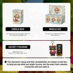 【EU EXCLD】POP MART DIMOO The Secret Theatre Club Series-Vinyl Plush Pendant Blind Box 1/6PCS Collectable Figure Cute Gift