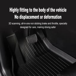 TPE Car Floor Mats for New Tesla Model Y Standard 2025+ Waterproof Cargo Liner Non-Slip Trunk Mats Foot Pads Luggage Mat ModelY