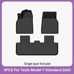 TPE Car Floor Mats for New Tesla Model Y Standard 2025+ Waterproof Cargo Liner Non-Slip Trunk Mats Foot Pads Luggage Mat ModelY