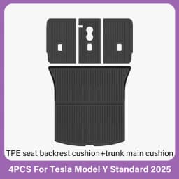 TPE Car Floor Mats for New Tesla Model Y Standard 2025+ Waterproof Cargo Liner Non-Slip Trunk Mats Foot Pads Luggage Mat ModelY