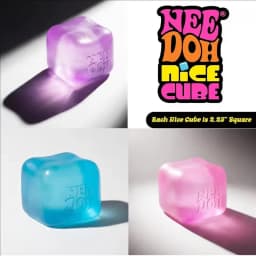 Trending Nee Doh Jellyfish & Cube Squish Toy, Soft Jelly Squeeze Stress Relief Fidget Toy, Sensory NeeDoh for Kids & Adults