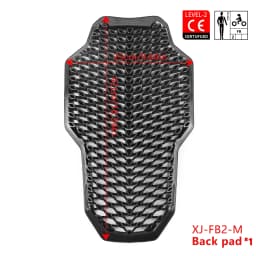 Motorcycle Protector Armor Anti-Shock Back Pad CE Level 2 Riding Shoulder Elbow Knee Pads Built-in Guard Gear for Riding Safety
