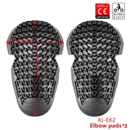 Motorcycle Protector Armor Anti-Shock Back Pad CE Level 2 Riding Shoulder Elbow Knee Pads Built-in Guard Gear for Riding Safety