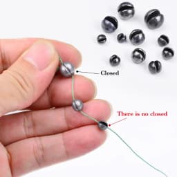 50pcs 0.5g-5g Round Split Shot Fishing Weights Lead Sinker Fishing Weight Removable Round Fishing Sinkers for Deep Water Fishing