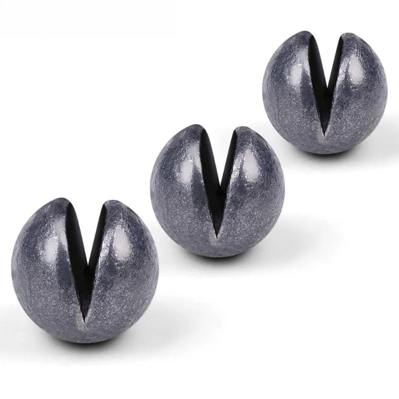 50pcs 0.5g-5g Round Split Shot Fishing Weights Lead Sinker Fishing Weight Removable Round Fishing Sinkers for Deep Water Fishing