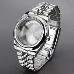 36mm/39mm Watch Case Glide Lock Bracelet Sapphire Crystal Glass For DJ SK NH35 NH36 NH34NH70 Miyota8215 Movement Air King Oyster