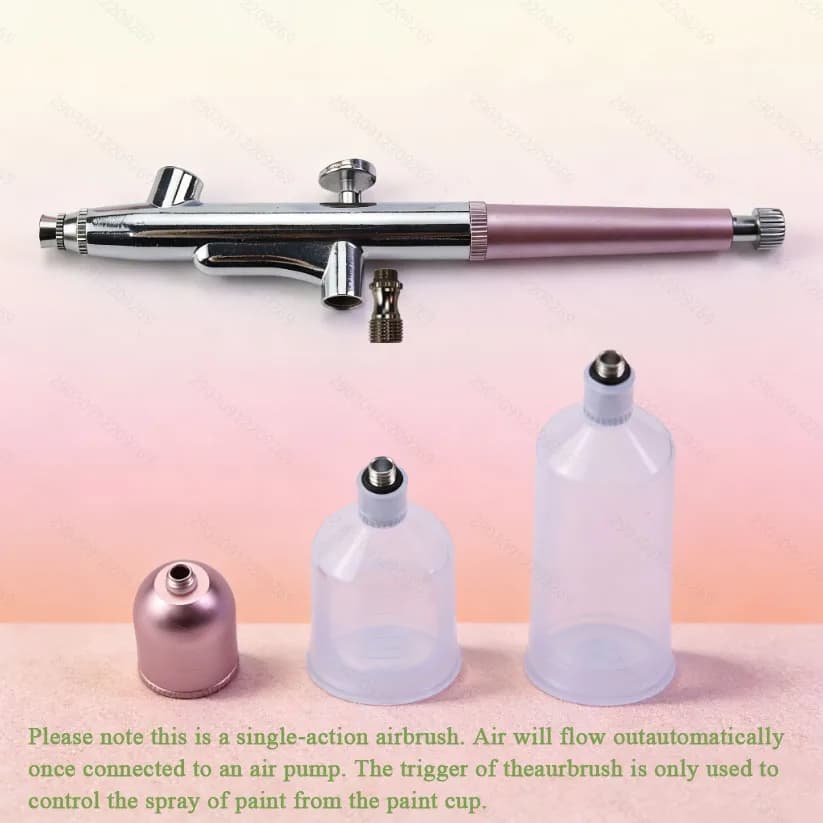 0.3mm Nozzle Portable Single-Action Airbrush Pen – Easy to Use, Versatile Spray Gun for Nail Art, Model Painting and Crafts