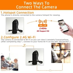 4K HD Mini WiFi Camera - Remote Viewing Motion Detection DIY Home Nanny Style Surveillance Cam