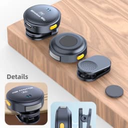 2.4GHz Wireless Lavalier Microphone - Magnetic Suction Design with Charging Case Mini Portable For Video Recording 2026 NEW